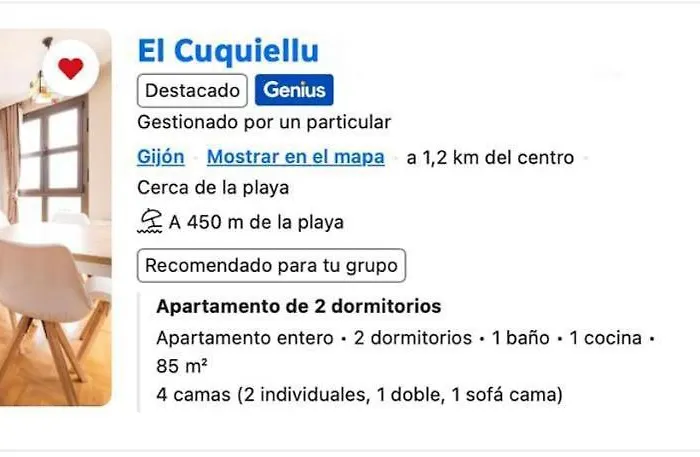 El Cuquiellu Appartement *